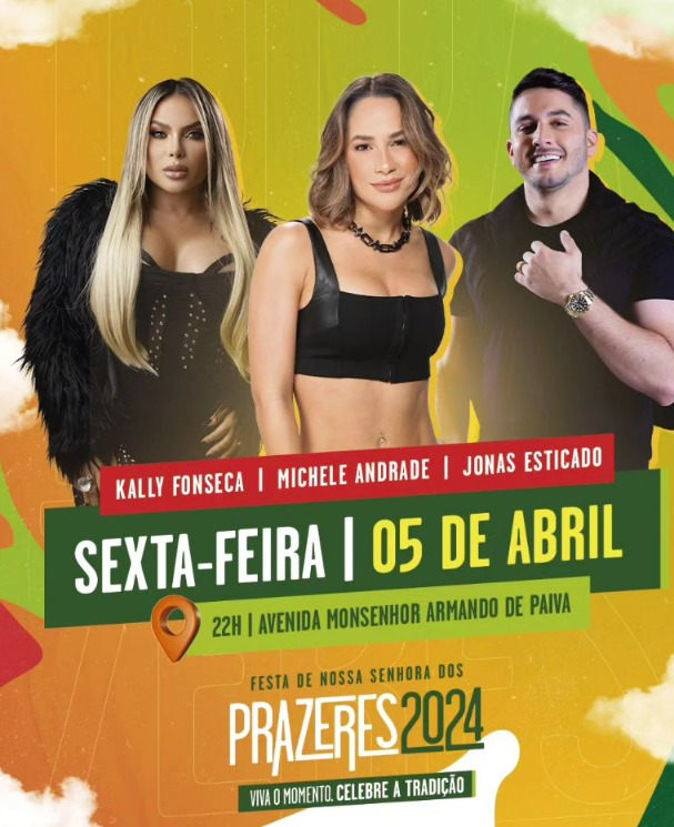 Programação Festa dos Prazeres Goianinha