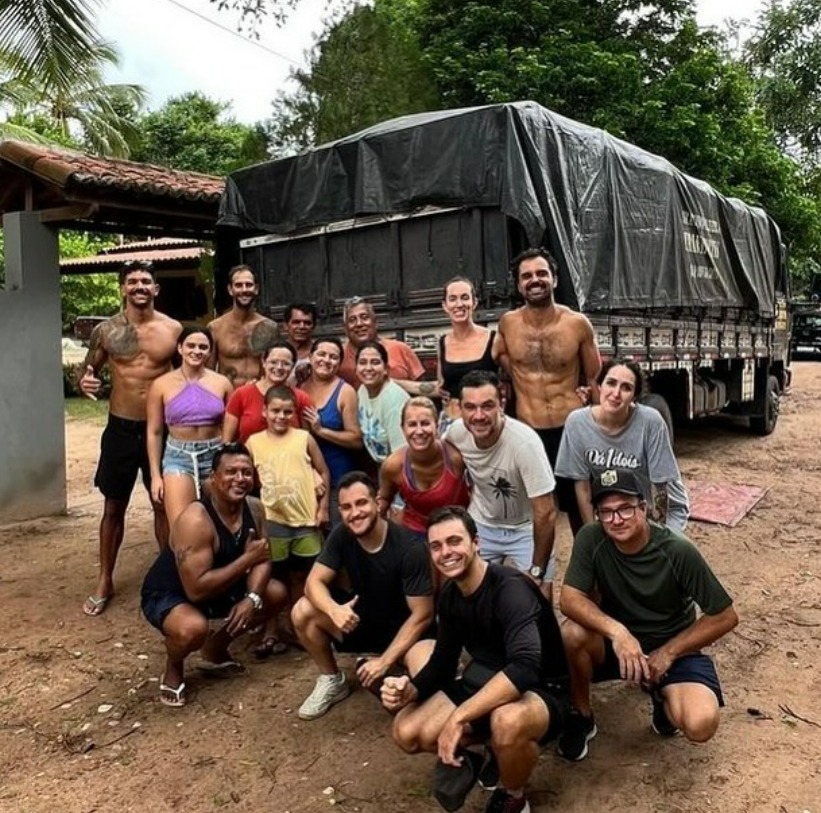 caminhão de doaçãopara RS da Praia da Pipa