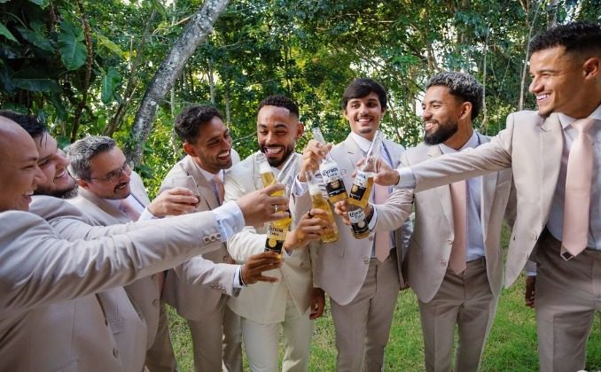 casamento de Matheus Cunha na praia da Pipa foto reprodução RS
