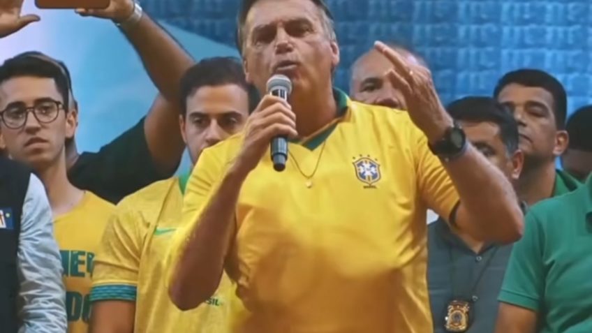 Bolsonaro no Palanque foto reprodução