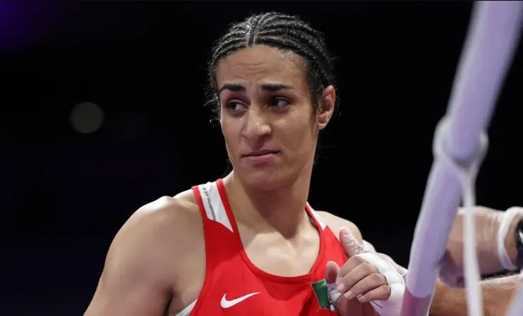 Imane Khelif, da Argélia, participa de luta de boxe na Olimpíada de Paris FOTO REUTERS