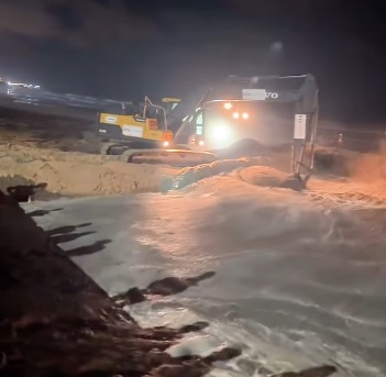 Obra na Orla de Ponta Negra