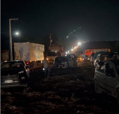 Caos na estrada da Pipa na noite de terça-feira