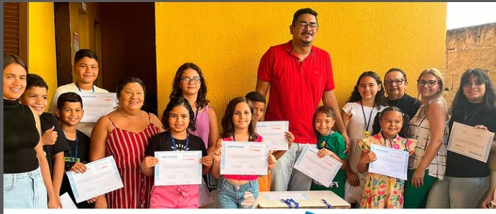Turma premiada na Educação de Tibau do Sul foto reprodução