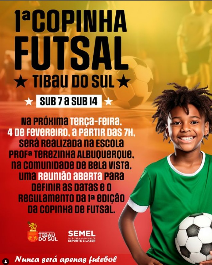 COPINHA DE FUTSAL DE TIBAU DO SUL
