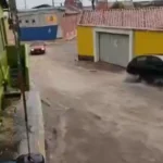 Chuvas fortes causam transtornos principalmente na ladeira do largo da Igreja na Praia da Pipa