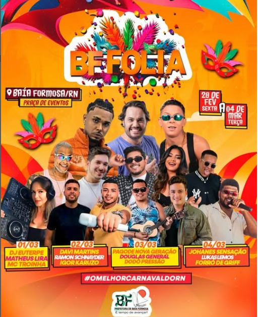 carnaval em BF Litoral Sul Potiguar