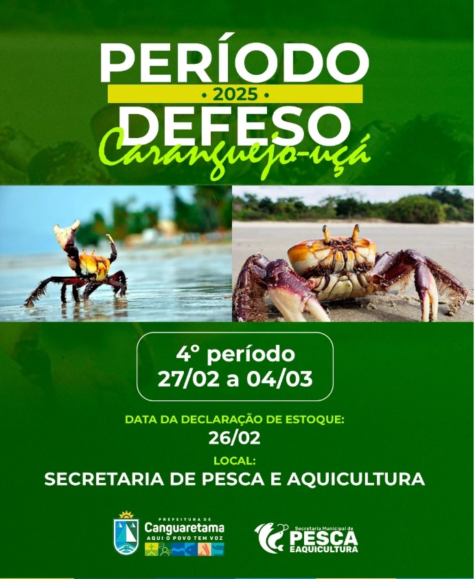 Defeso caranguejo Canguaretama