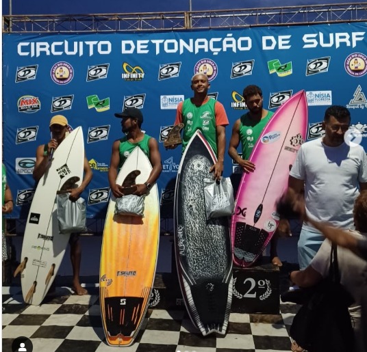 Podio Open Circuito Detonação de Surf foto reprodução