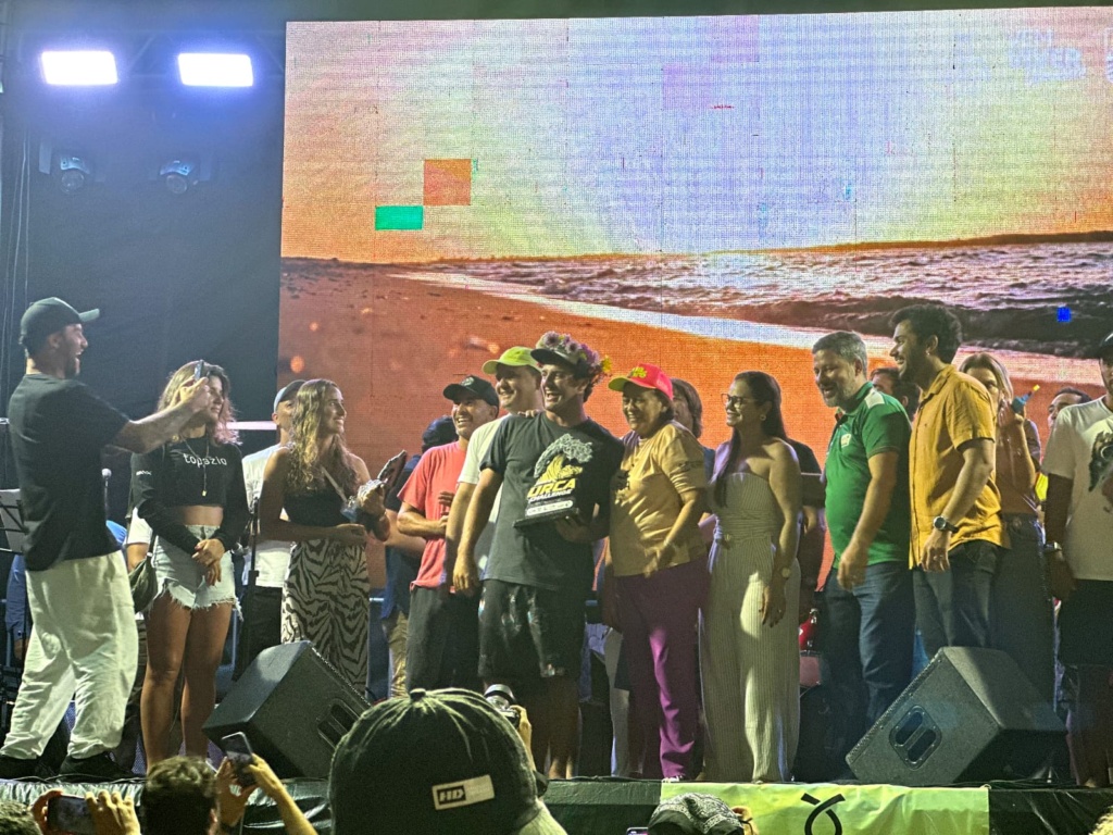 festa no podio
