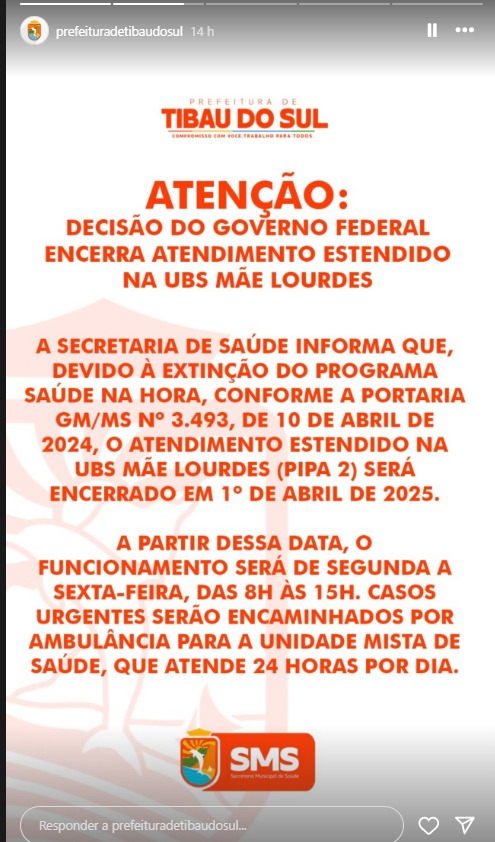 nota sobre UPS de Pipa