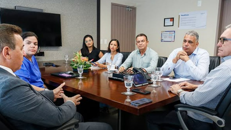 reunião prefeitura de Canguaretama Fecormercio RN foto reprodução