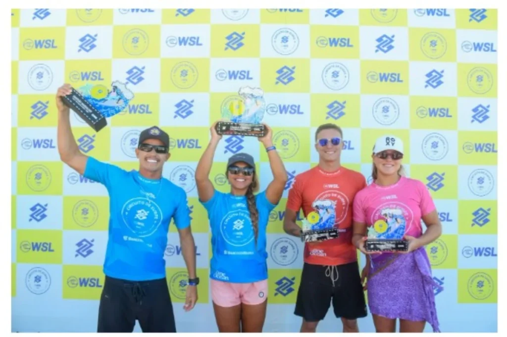 pódio WSL em Natal
