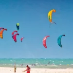 Barra de Cunhau um dos destinos ideias para Kitesurf no mundo Foto Rogério Vital