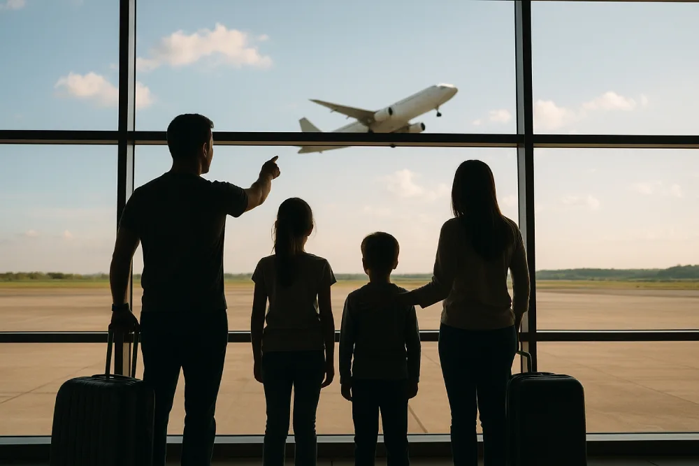 viagens volta para os desejos de familia