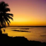 Por do Sol na Lagoa de Guarairas foto instagram Lagoa Guarairas reprodução