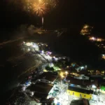 Queima de Fogos na Praia do Centro em PIPA foto Gustavo Mitilene