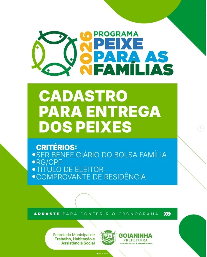 Cadastro peixe Goianinha