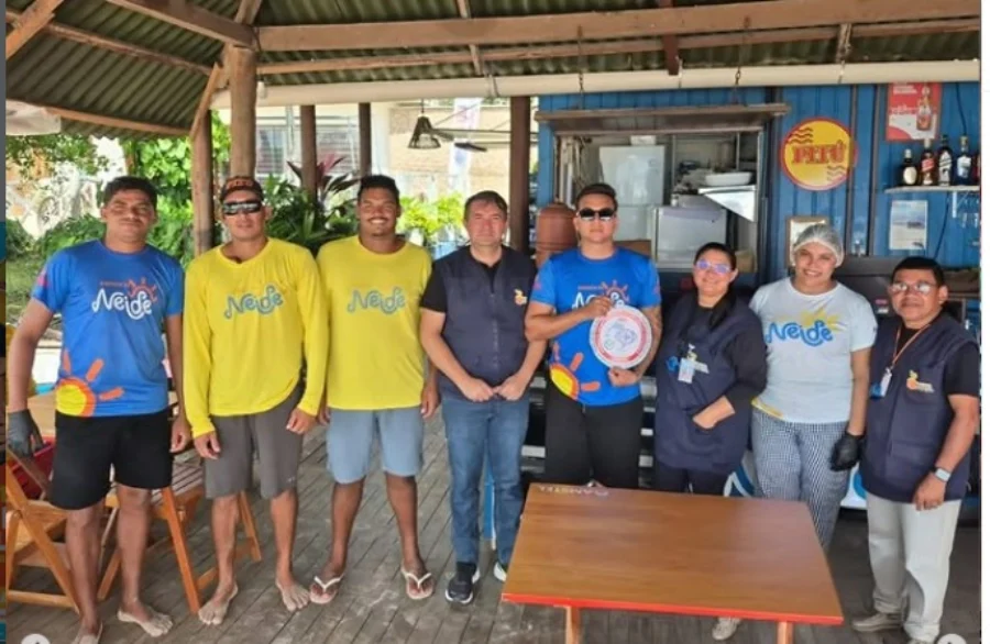 Ação da Vigilância Sanitaria de Tibau do Sul foto reprodução