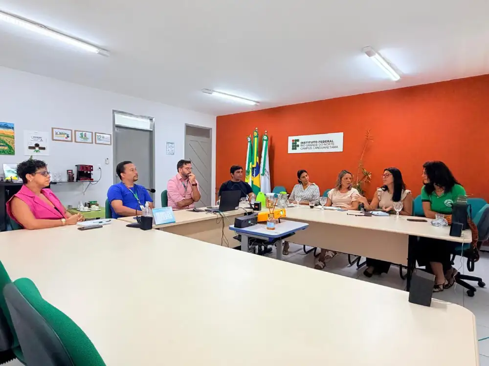 Reunião no IFRN Campus Canguaretama foto divulgação
